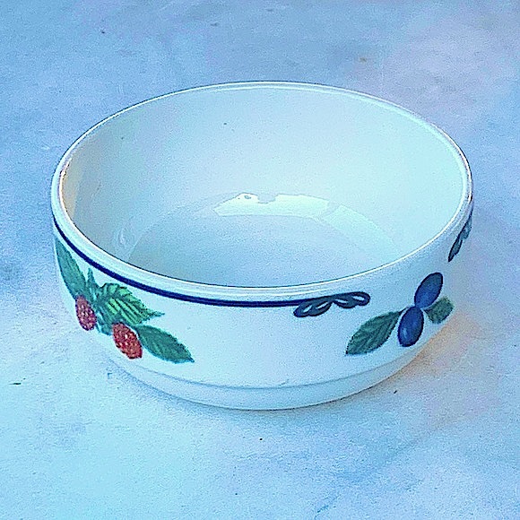 ONEIDA AUTUMN ORCHARD DESSERT FRUIT APPETIZER BOWL VINTAGE - Picture 1 of 9